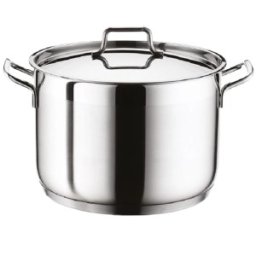 Oala din Otel Inoxidabil, 18 x 14 cm, 3.5 l, cu Capac, Perfect Home