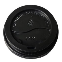 Capace pentru Pahare, 90 mm, din Plastic, Negre, 100 Bucati