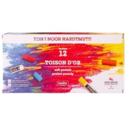 Creta Uscata Rotunda Toison D'Or Creativ, 12 Culori, Koh-I-Noor