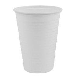 Pahare din Plastic, 200 ml, Albe, OEM, 100 Bucati