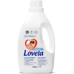 Detergent de Rufe Lichid Lovela Baby Hipoalergenic, pentru Haine Albe, 16 Spalari, 1.45 l