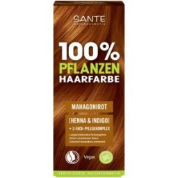 Vopsea de Par Bio, Rosu-Mahon, pe Baza de Plante, 100 g, LaVera and Sante
