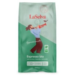 Cafea Espresso Appassionato Boabe Bio si Fairtrade, 60% Arabica 40% Robusta, 1000 g, La Selva