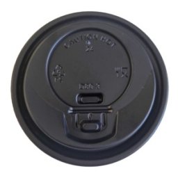 Set 2 x 100 Capace pentru Pahare, 90 mm, Tab din Plastic, Negre
