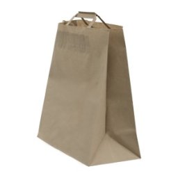 Set 2 x Sacose Biodegradabile, Compostabile de Hartie, Kraft, 26x17x29 cm, 250 buc