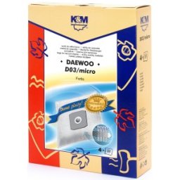 Set 2 x Sac Aspirator Daewoo RC300, Sintetic, 4 x Saci, K&M