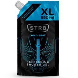 Set 3 x Rezerva Gel de Dus STR8, Wild Beat, Barbati, 550 ml