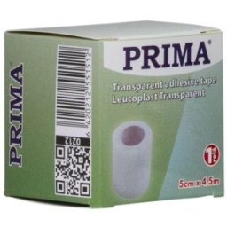 Leucoplast Transparent, 5 cm x 4.5 m, Hipoalergenic, Medical, pentru Fixarea Pansamentelor, Prima