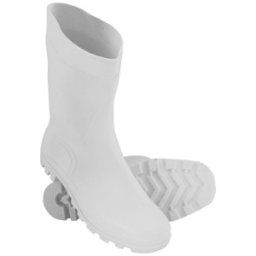 Cizme Impermeabile PVC, Unisex, Albe, Marimea 36