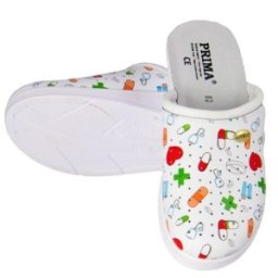 Saboti Medicali din Piele Naturala, Prima, Design Medical cu Pastilute, Marimea 39