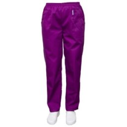 Pantaloni Medicali Unisex Sava Premium, Elastic In Talie, 2 Buzunare, Mov, XL