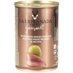 Masline Verzi Umplute cu Ansoa, Manzanilla, 280 g