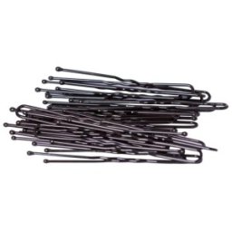 Set 2 x 215 Agrafe de Par Ondulate, Negre, 200 g