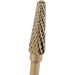 Set 2 x Capete de Freza Unghii Aurita din Carbid, 4 x 13.5 mm, Forma Conica, Granulatie Medie, pentru Indepartare Gel si Acril