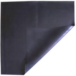 Set 2 x Covor Protectie din Cauciuc Negru, 75 cm x 75 cm