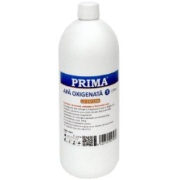 Set 2 x Apa Oxigenata 3%, Solutie Antiseptica si Dezinfectanta pentru Uz Extern, Prima, 1 l