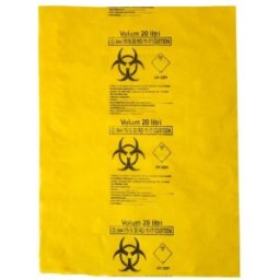Set 2 x 50 Saci Galbeni Biohazard ADR, 20 l