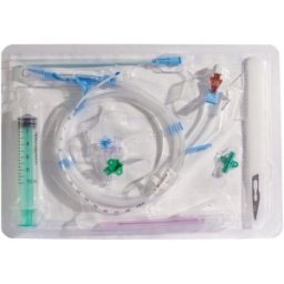 Set 2 x Cateterizare Venoasa Centrala Dublu Lumen cu Cateter, Seringa si Bisturiu