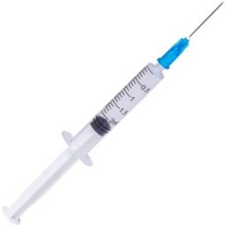 Set 2 x 100 Seringi Sterile Luer Slip 2 ml, cu Ac Albastru, Prima