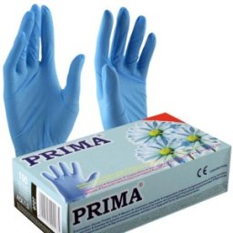 Set 2 x 100 Manusi Examinare din Nitril, Prima, Nepudrate, Albastre, Marimea S