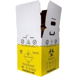 Set 2 x Cutie Carton cu Sac pentru Deseuri Anatomo-Patologice ADR, 40 l