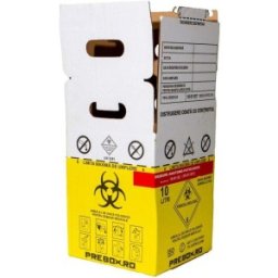 Set 3 x Cutie Carton cu Sac pentru Deseuri Anatomo-Patologice ADR, 10 l