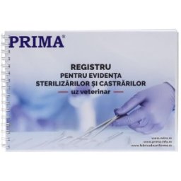 Set 2 x Registru Evidenta Castrari/Sterilizari, Prima, Uz Veterinar, A4, 100 File