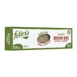 Set 2 x Spaghete Bio din Orez Integral, 250 g, Felicia