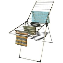 Set 2 x Uscator de Rufe din Metal, Argintiu, Suprafata Utilizabila 18 m, Zilan