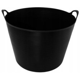 Set 2 x Cos de Rufe, din Cauciuc, Flexibil cu Manere, Capacitate 27 l, Zilan