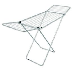 Set 2 x Uscator de Rufe din Metal, Argintiu, Suprafata Utilizabila 18 m, Zilan