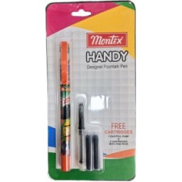 Stilou Scolar cu Cartuse sau Umplere Convertor, Penita din Otel Inoxidabil Ranforsat, Handy