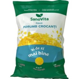 Fulgi de Porumb Crocanti, Sanovita, 250 g
