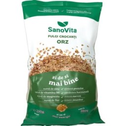 Fulgi Crocanti de Orz, Sanovita, 250 g