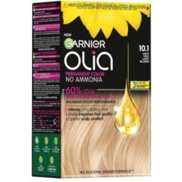 Vopsea Permanenta fara Amoniac, 10.1 Blond foarte Deschis Cenusiu, Garnier Olia, 112 ml