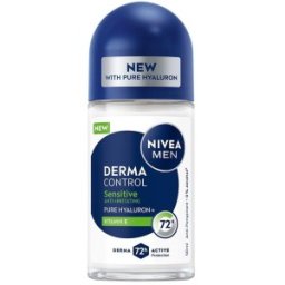 Set 3 x Antiperspirant Roll-On Nivea Men, Derma Control Sensitive, 72 h, 50 ml