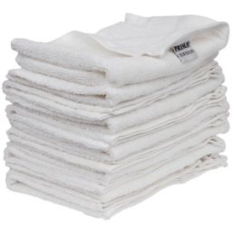Set 2 x 12 Prosoape de Baie 100% Bumbac, Albe, 30 x 50 cm, 450 g/m2