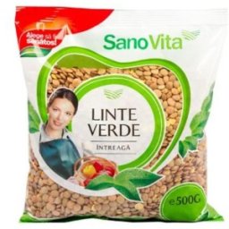Set 2 x Linte Verde Intreaga, Sanovita, 500 g
