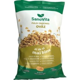 Set 2 x Fulgi Crocanti de Ovaz, Sanovita, 250 g