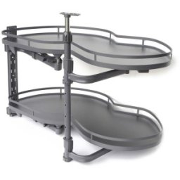 Set Cosuri pentru Colt Ovale Preciso, pentru Corp de 900-1100 mm, Montaj Stanga, 865x495 mm,H 650-770 mm, Finisaj Antracit