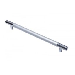 Maner Cilindric Model Cr-Sat, 160 mm, Finisaj Aluminiu/Crom Lucios