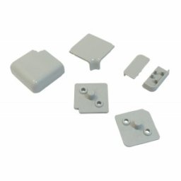 Set Accesorii Orizontale Inaltator Blat Rectangular, Finisaj Aluminiu
