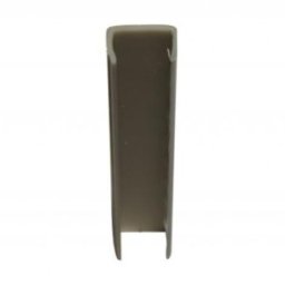 Terminatie Tip U pentru Plinta H120 mm, Finisaj Aluminiu
