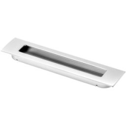 Maner Ingropat Model Serra, 96 mm, Finisaj Aluminiu