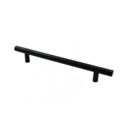 Set 4 x Maner Cilindric Model Fi 12, 96 mm, Finisaj Negru Mat