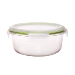 Set 2 x Vas din Sticla Borosilicata cu Capac din Plastic, 0.65 l, Grunberg