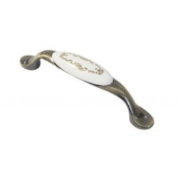 Set 2 x Maner Ceramica Model W0520/701C, 96 mm, Finisaj Antic Auriu/Model Auriu