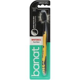 Set 6 x Periuta de Dinti Banat Whiteness Pearl Black Carbon, Soft