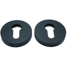 Set 2 x Rozeta Y Model Esus, Fi 52 mm, Finisaj Negru Mat