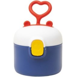 Set 2 x Recipient pentru Lapte Praf, 9 x 9.5 cm, Capacitate 250 ml, Albastru